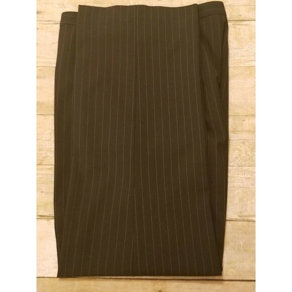 Charter Club Ladies Pants Sz14 Katherine Fit Full Length Lined Black Pin Stripe - Picture 11 of 12